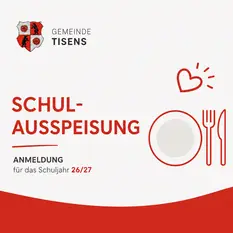 Gemeinde Tisens Aperte le iscrizioni per la mensa della scuola primaria