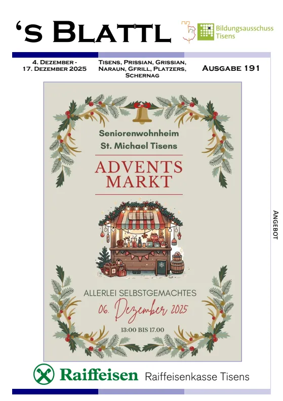 's Blattl 04.12.-17.12.2025 's Blattl 04.12.-17.12.2025